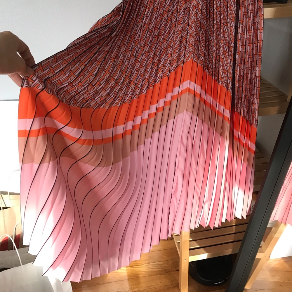 Eva franco Edwina pleated midi skirt